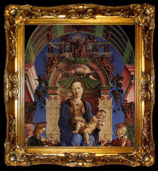 framed  Cosme Tura Madonna with the Child Enthroned, ta009-2
